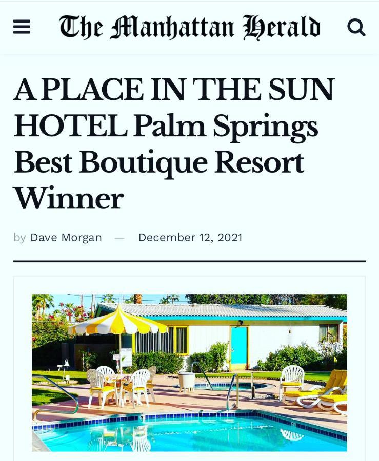 A Place In The Sun Hotel - Adults Only Big Units, 24H Heated Pool & Spa In 1 Acre Park Prime Location, Dog Friendly, Top Midcentury Modern Boutique Hotel Palm Springs Exterior photo